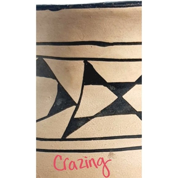 Santo Domingo Pueblo Pottery Olla Water Jug Pot Vase Southwest Native Amer Acoma - Picture 9 of 12